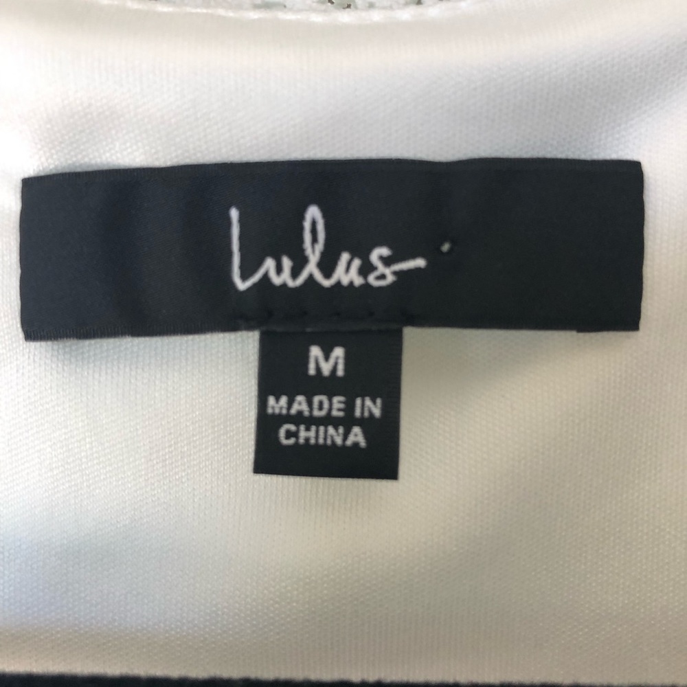 Lulus white tie front short dress - Picture 7 of 7